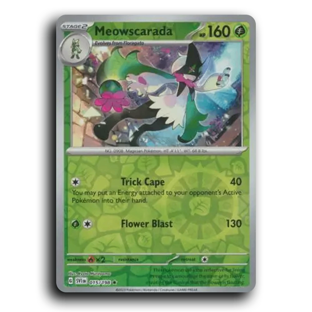 Meowscarada (015/198) [Scarlet & Violet] Rare Pokemon Card TCG Near Mint NM Reverse Holo