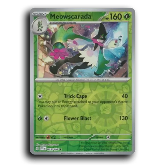 Meowscarada (015/198) [Scarlet & Violet] Rare Pokemon Card TCG Near Mint NM Reverse Holo