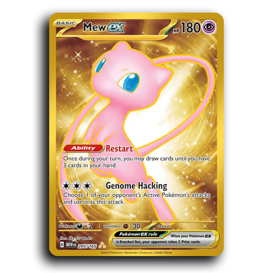 Mew ex 205/165 151 Special Illustration Rare Pokemon Card TCG Near Mint NM Holofoil