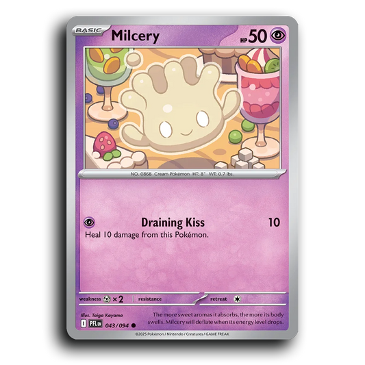 Milcery (043/094) [Phantasmal Flames] Common Pokemon Card TCG Near Mint NM