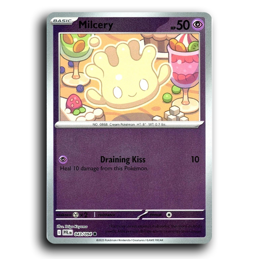 Milcery (043/094) [Phantasmal Flames] Common Pokemon Card TCG Near Mint NM Reverse Holo