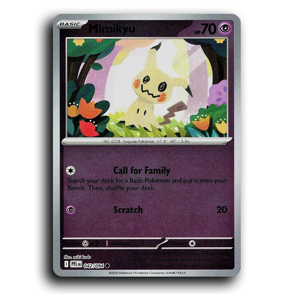 Mimikyu (042/094) [Phantasmal Flames] Common Pokemon Card TCG Near Mint NM Reverse Holo