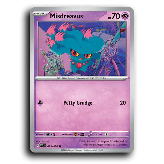 Misdreavus (035/094) [Phantasmal Flames] Common Pokemon Card TCG Near Mint NM