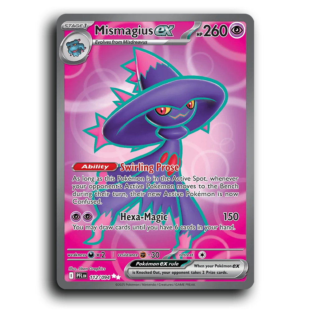 Mismagius ex (112/094) [Phantasmal Flames] Ultra Rare Pokemon Card TCG Near Mint NM Holofoil