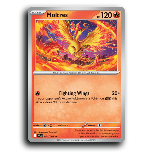 Moltres (014/094) [Phantasmal Flames] Rare Pokemon Card TCG Near Mint NM Holofoil