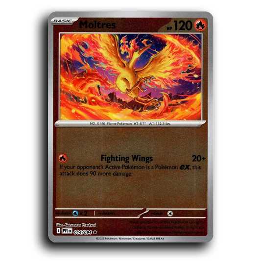 Moltres (014/094) [Phantasmal Flames] Rare Pokemon Card TCG Near Mint NM Reverse Holo