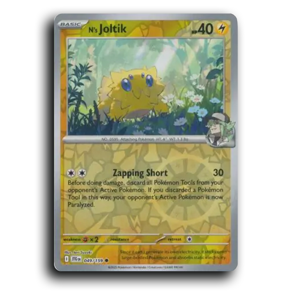 N's Joltik 049/159 Journey Together Common Pokemon Card TCG Reverse Holo