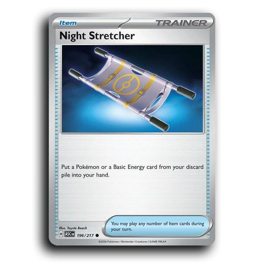 Night Stretcher 196/217 Ascended Heroes Common Pokemon Card TCG Near Mint NM