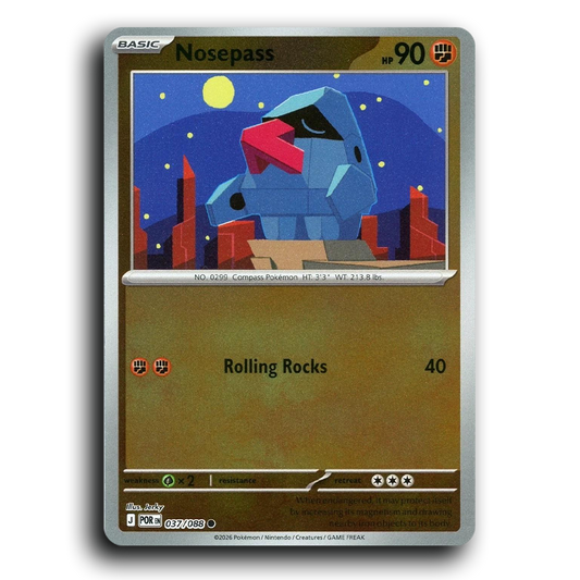 Nosepass (037/088) [Perfect Order] Common Pokemon Card TCG Near Mint NM Reverse Holo