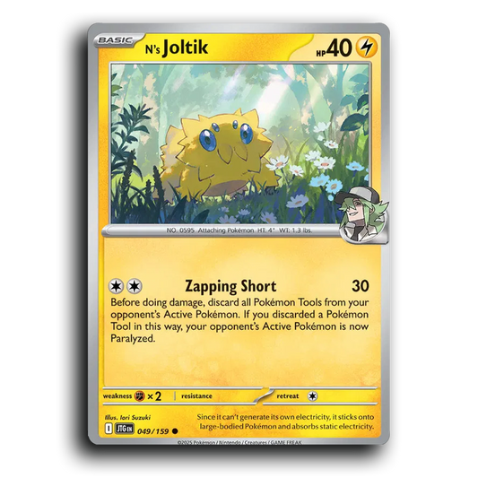 N's Joltik 049/159 Journey Together Common Pokemon Card TCG