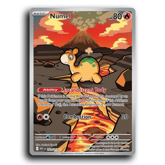 Numel 223/217 Ascended Heroes Illustration Rare Pokemon Card TCG Near Mint NM Holofoil
