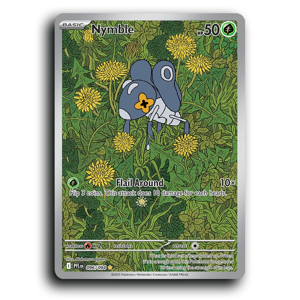 Nymble (096/094) [Phantasmal Flames] Illustration Rare Pokemon Card TCG Near Mint NM Holofoil