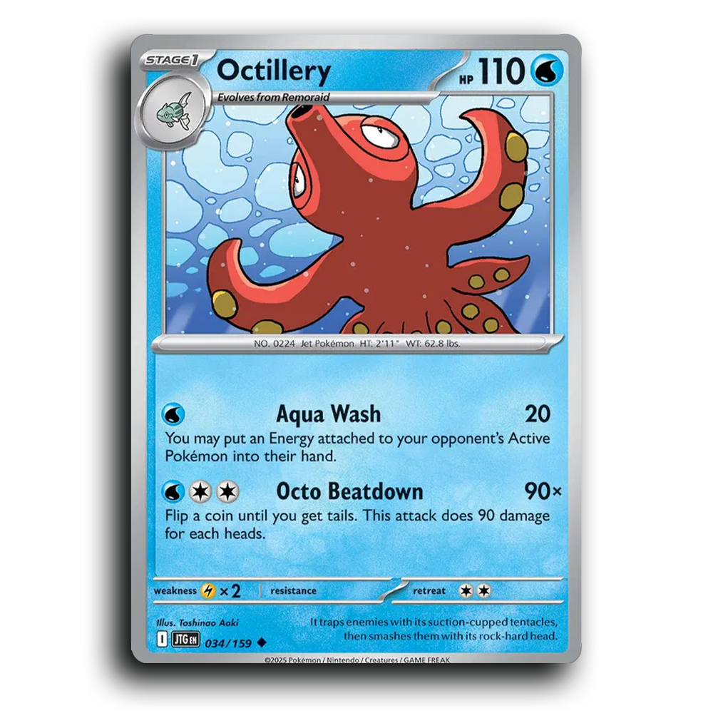 Octillery 034/159 Journey Together Uncommon Pokemon Card TCG
