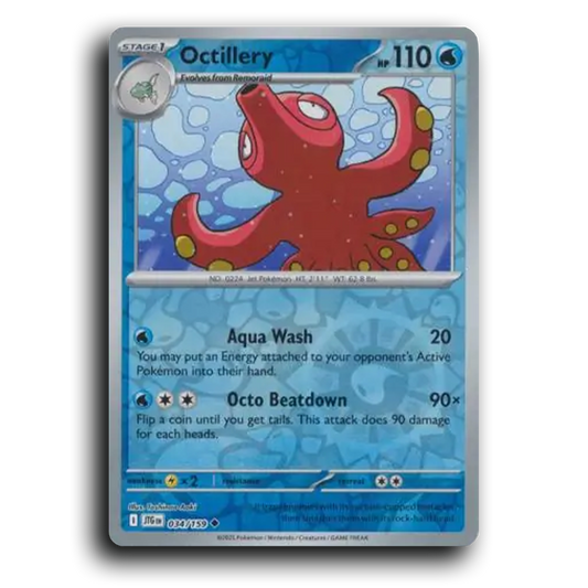 Octillery 034/159 Journey Together Uncommon Pokemon Card TCG Reverse Holo