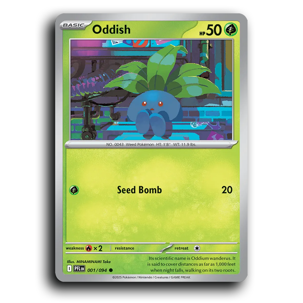 Oddish (001/094) [Phantasmal Flames] Common Pokemon Card TCG Near Mint NM