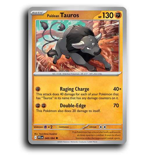 Paldean Tauros (048/094) [Phantasmal Flames] Uncommon Pokemon Card TCG Near Mint NM