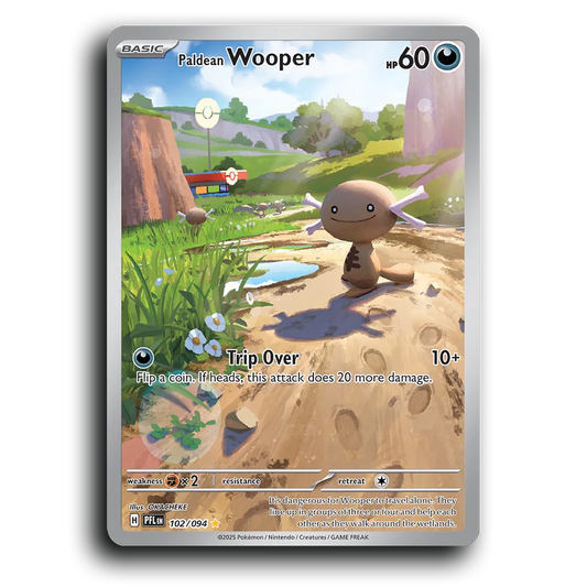 Paldean Wooper (102/094) [Phantasmal Flames] Illustration Rare Pokemon Card TCG Near Mint NM Holofoil