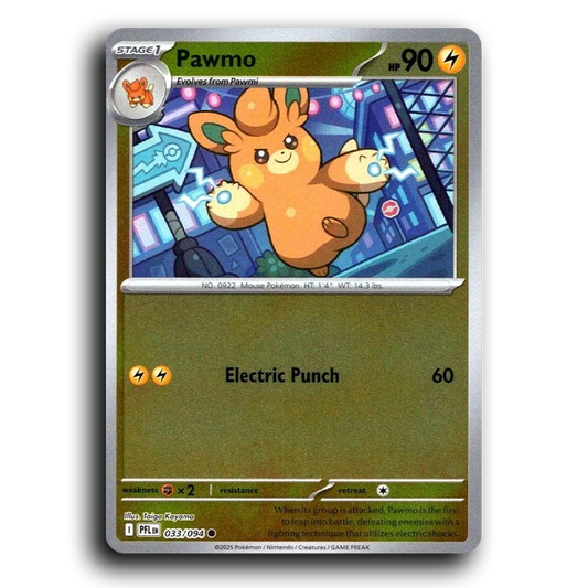 Pawmo (033/094) [Phantasmal Flames] Common Pokemon Card TCG Near Mint NM Reverse Holo