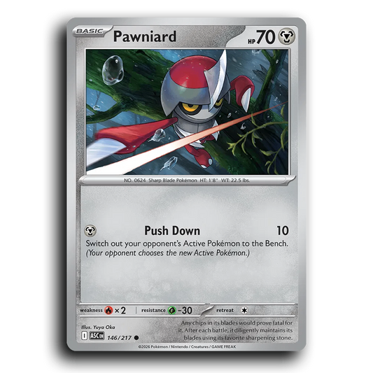 Pawniard 146/217 Ascended Heroes Common Pokemon Card TCG Near Mint NM