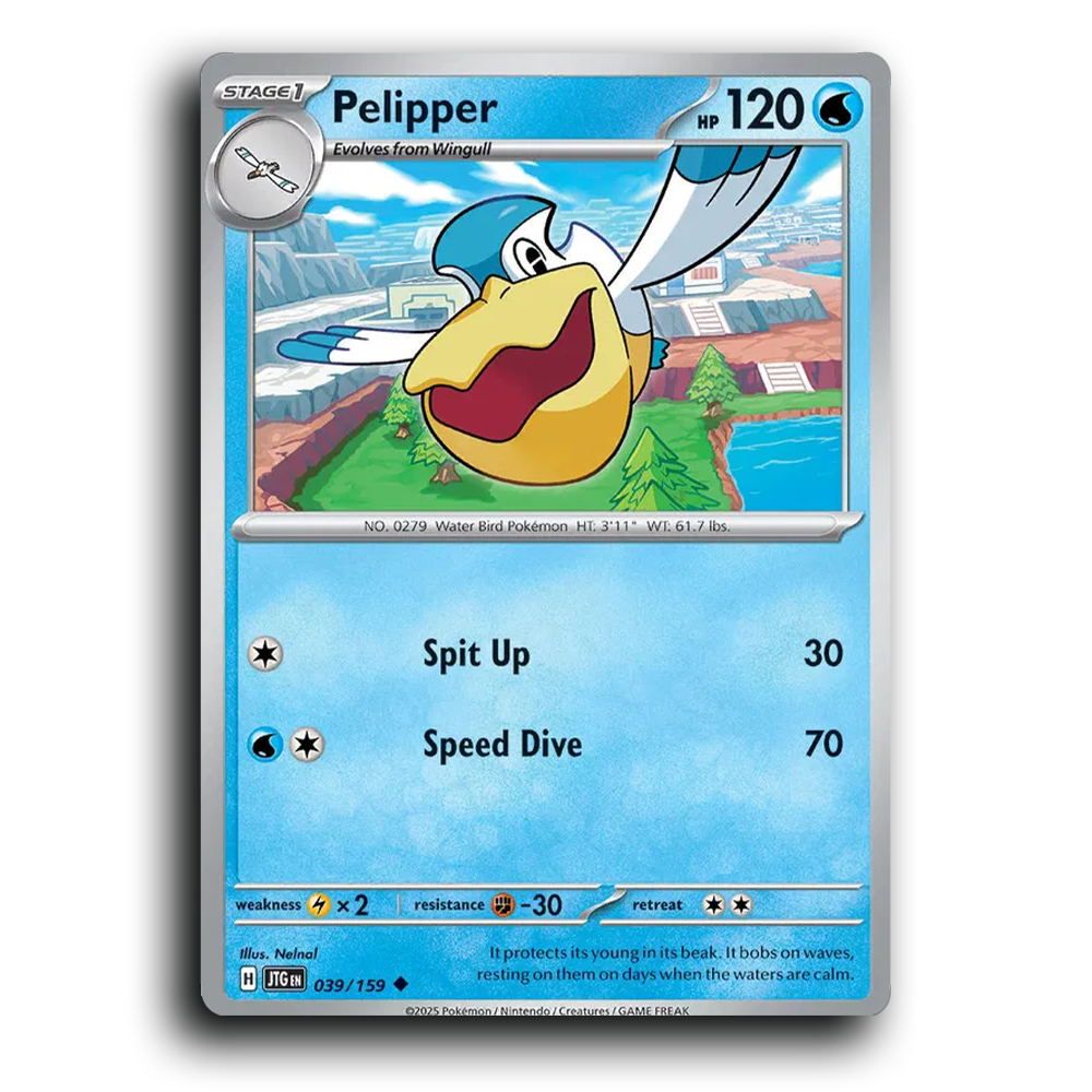 Pelipper 039/159 Journey Together Uncommon Pokemon Card TCG