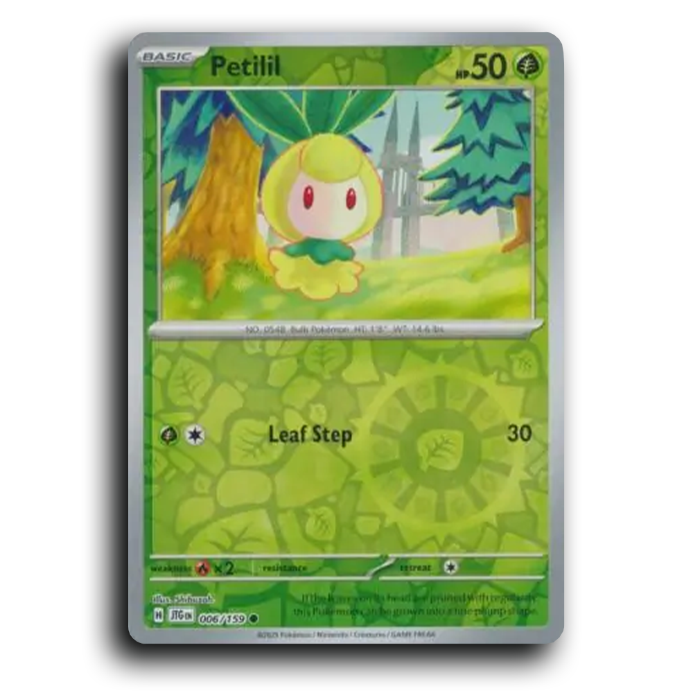 Petilil Journey Together 006/159 Common Reverse Holo Near Mint Pokemon Card TCG