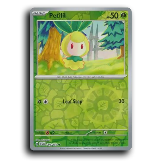 Petilil Journey Together 006/159 Common Reverse Holo Near Mint Pokemon Card TCG