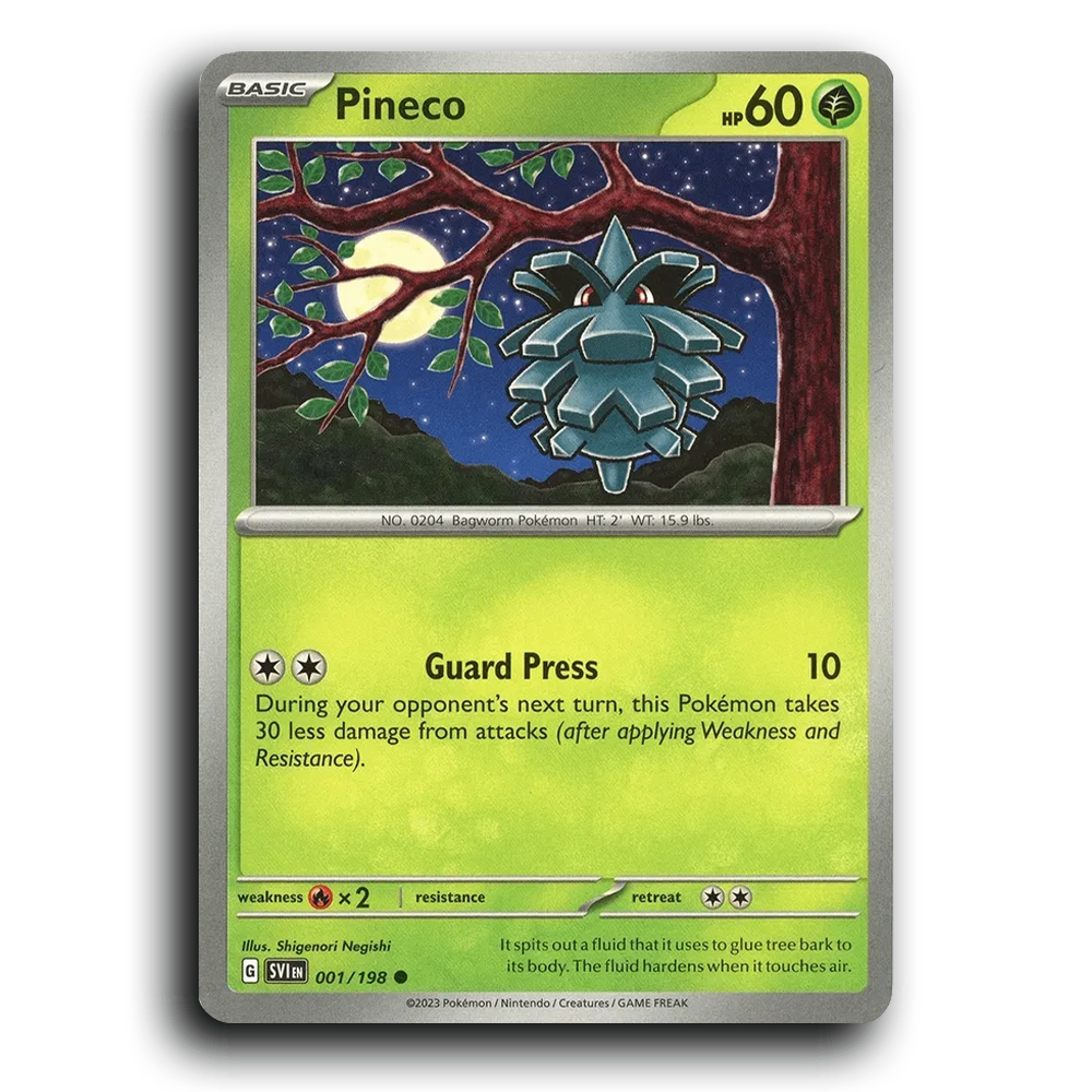 Pineco (001/198) [Scarlet & Violet] Common Pokemon Card TCG Near Mint NM