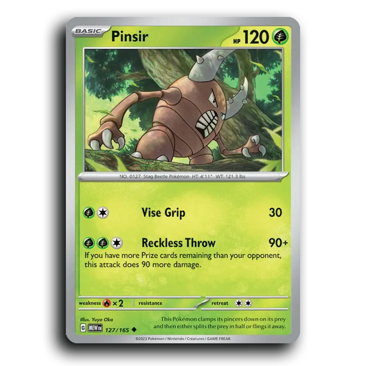 Pinsir 127/165 151 Uncommon Pokemon Card TCG Near Mint NM