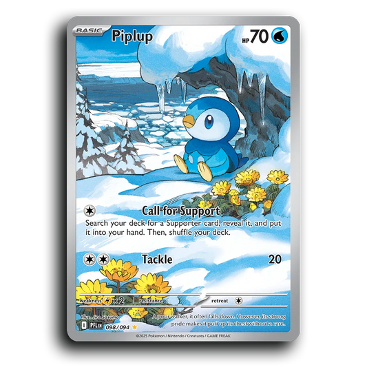 Piplup (098/094) [Phantasmal Flames] Illustration Rare Pokemon Card TCG Near Mint NM Holofoil
