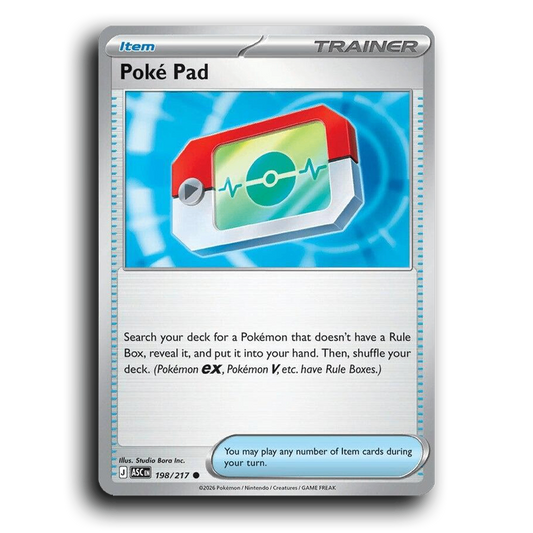 Poke Pad 198/217 Ascended Heroes Common Pokemon Card TCG Near Mint NM