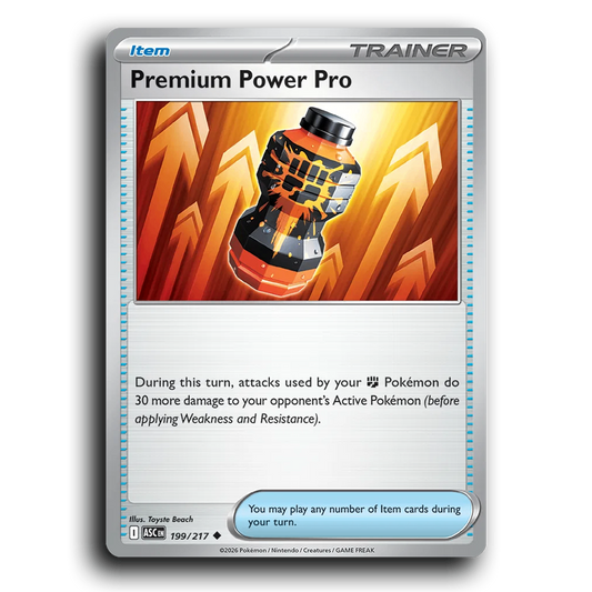 Premium Power Pro 199/217 Ascended Heroes Uncommon Pokemon Card TCG Near Mint NM