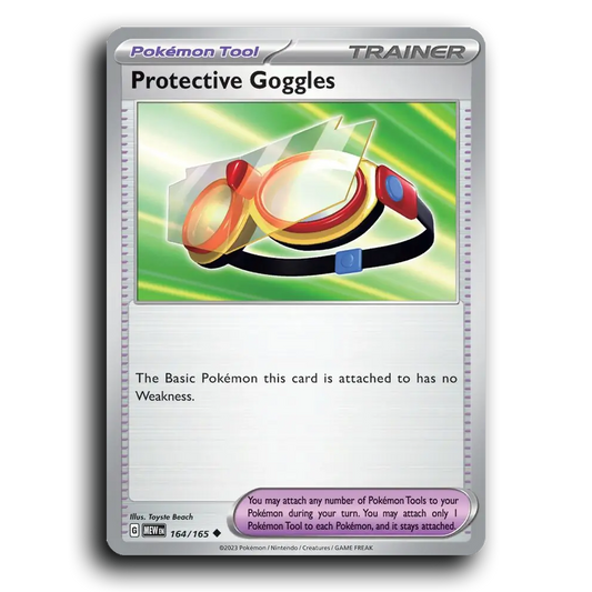Protective Goggles 164/165 151 Uncommon Pokemon Card TCG Near Mint NM