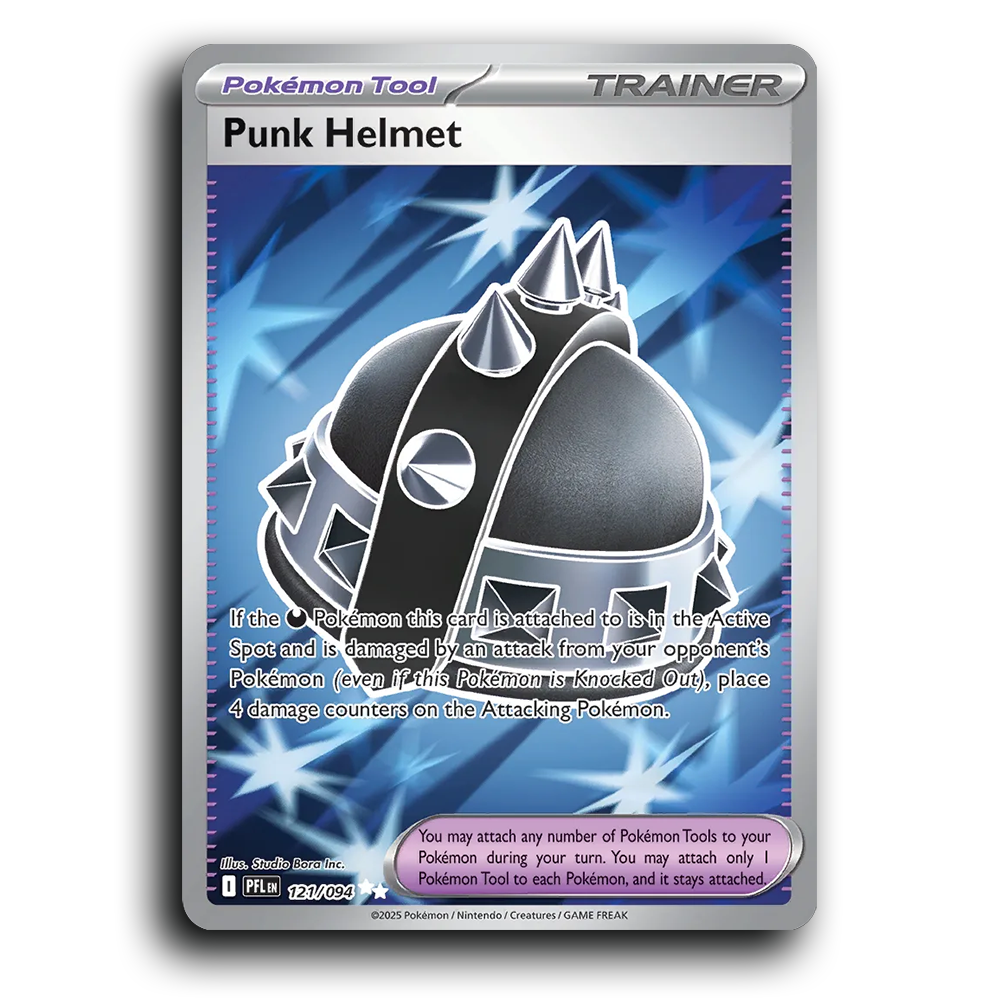 Punk Helmet (121/094) [Phantasmal Flames] Ultra Rare Pokemon Card TCG Near Mint NM Holofoil