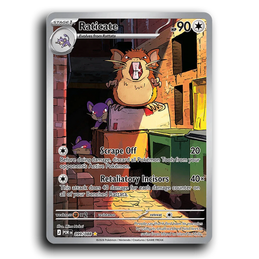 Raticate (099/088) [Perfect Order] Illustration Rare Pokemon Card TCG Near Mint NM Holofoil