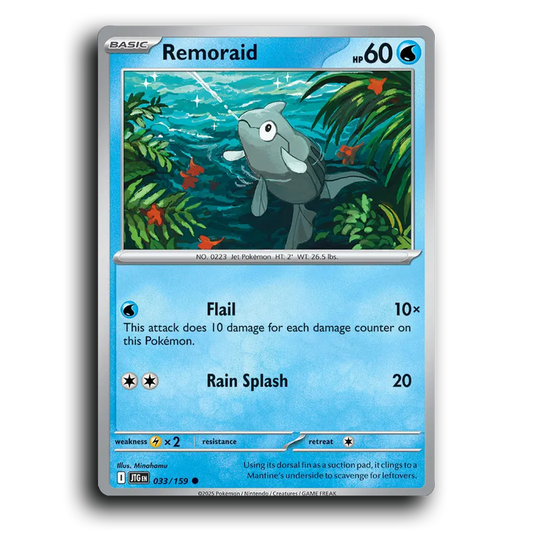 Remoraid 033/159 Journey Together Common Pokemon Card TCG