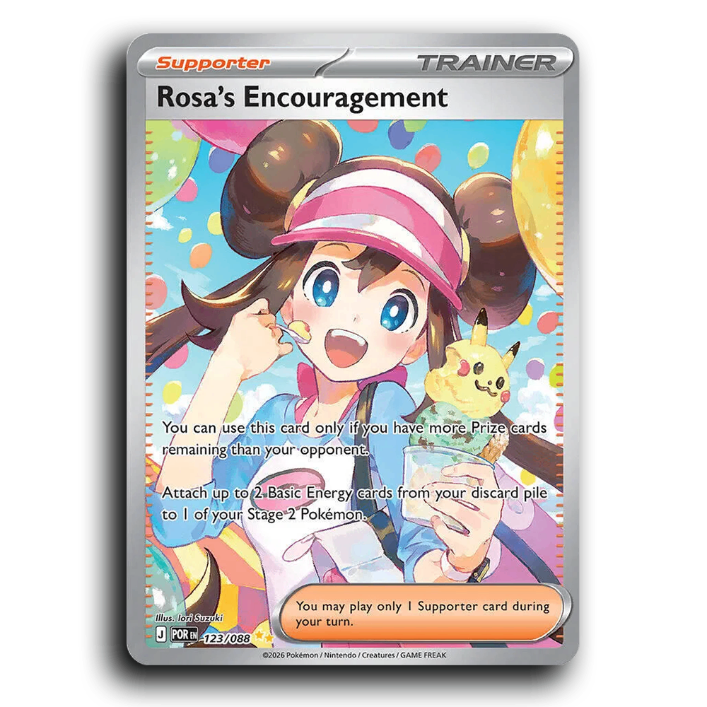 Rosa's Encouragement (123/088) [Perfect Order] Special Illustration Rare Pokemon Card TCG Near Mint NM Holofoil