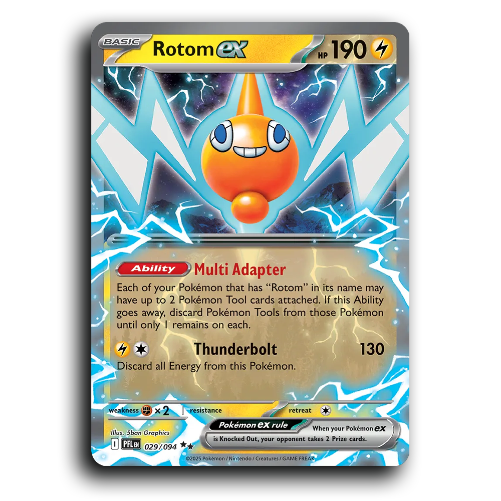 Rotom ex (029/094) [Phantasmal Flames] Double Rare Pokemon Card TCG Near Mint NM Holofoil