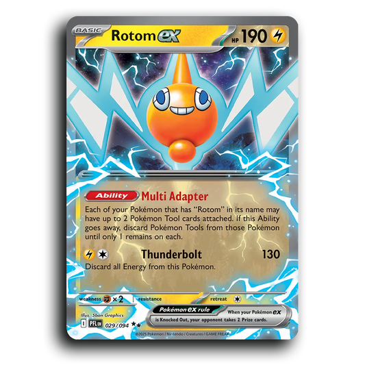 Rotom ex (029/094) [Phantasmal Flames] Double Rare Pokemon Card TCG Near Mint NM Holofoil