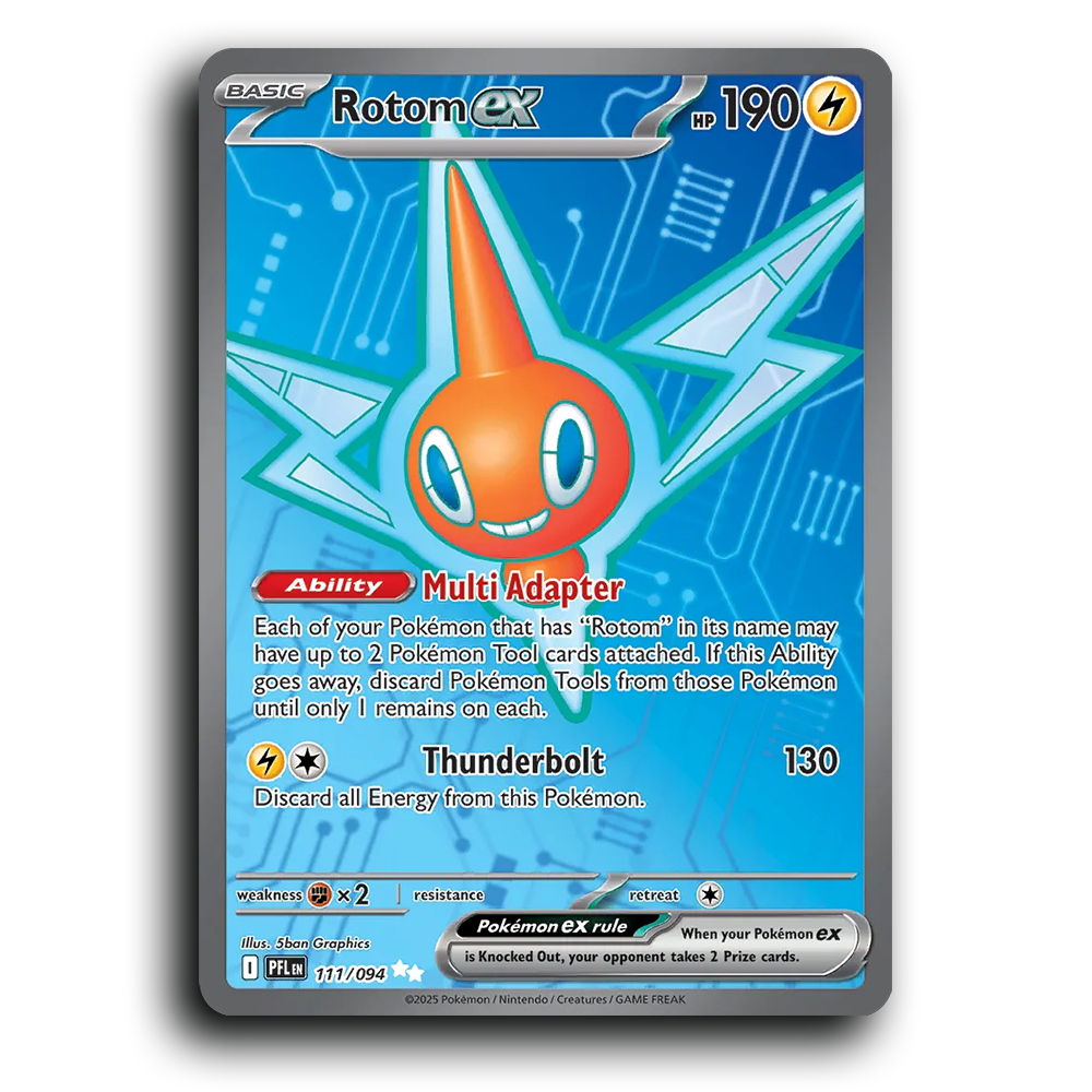 Rotom ex (111/094) [Phantasmal Flames] Ultra Rare Pokemon Card TCG Near Mint NM Holofoil