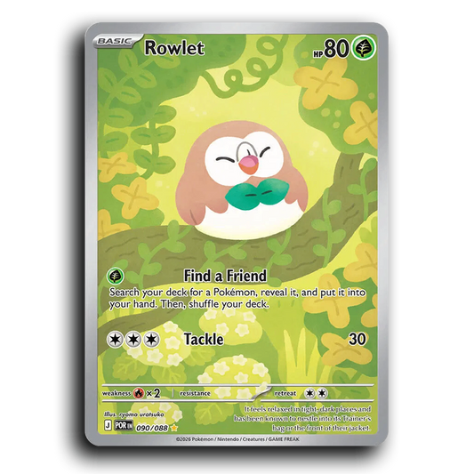 Rowlet (090/088) [Perfect Order] Illustration Rare Pokemon Card TCG Near Mint NM Holofoil
