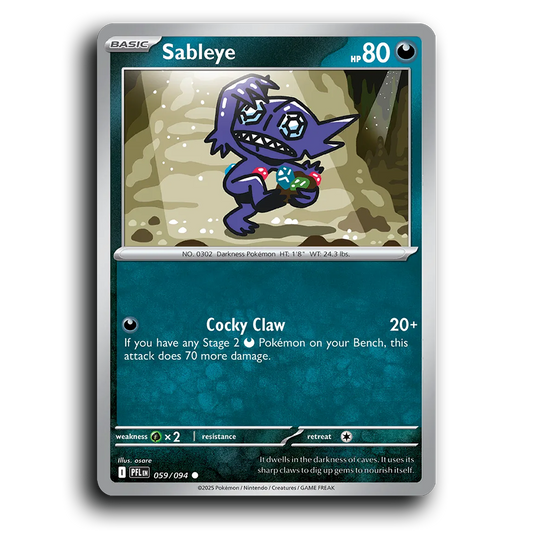 Sableye (059/094) [Phantasmal Flames] Common Pokemon Card TCG Near Mint NM