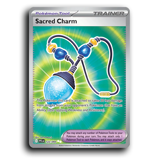 Sacred Charm (122/094) [Phantasmal Flames] Ultra Rare Pokemon Card TCG Near Mint NM Holofoil