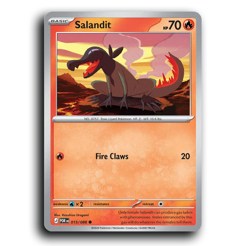 Salandit (015/088) [Perfect Order] Common Pokemon Card TCG Near Mint NM