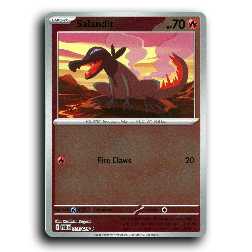 Salandit (015/088) [Perfect Order] Common Pokemon Card TCG Near Mint NM Reverse Holo