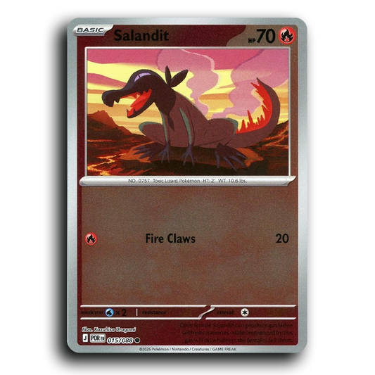 Salandit (015/088) [Perfect Order] Common Pokemon Card TCG Near Mint NM Reverse Holo