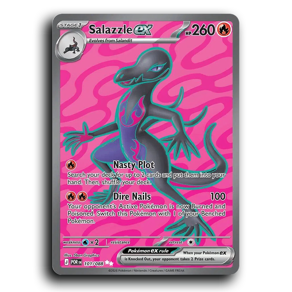 Salazzle ex (101/088) [Perfect Order] Ultra Rare Pokemon Card TCG Near Mint NM Holofoil