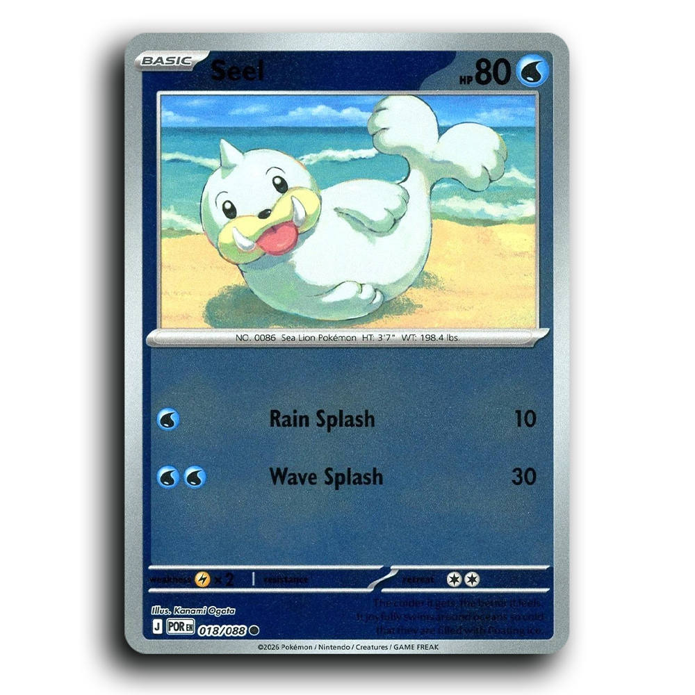 Seel (018/088) [Perfect Order] Common Pokemon Card TCG Near Mint NM Reverse Holo