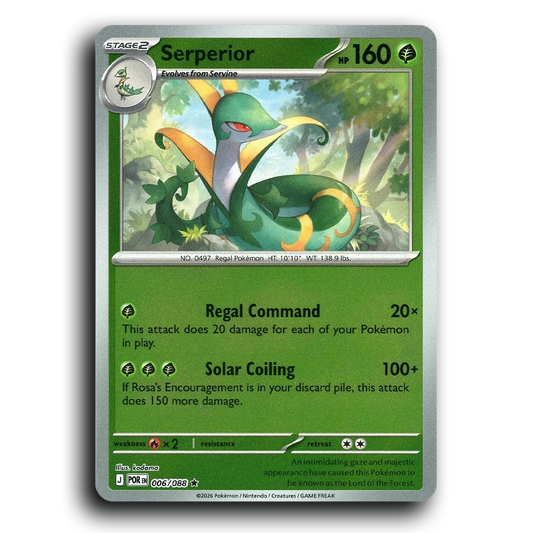 Serperior (006/088) [Perfect Order] Rare Pokemon Card TCG Near Mint NM Reverse Holo