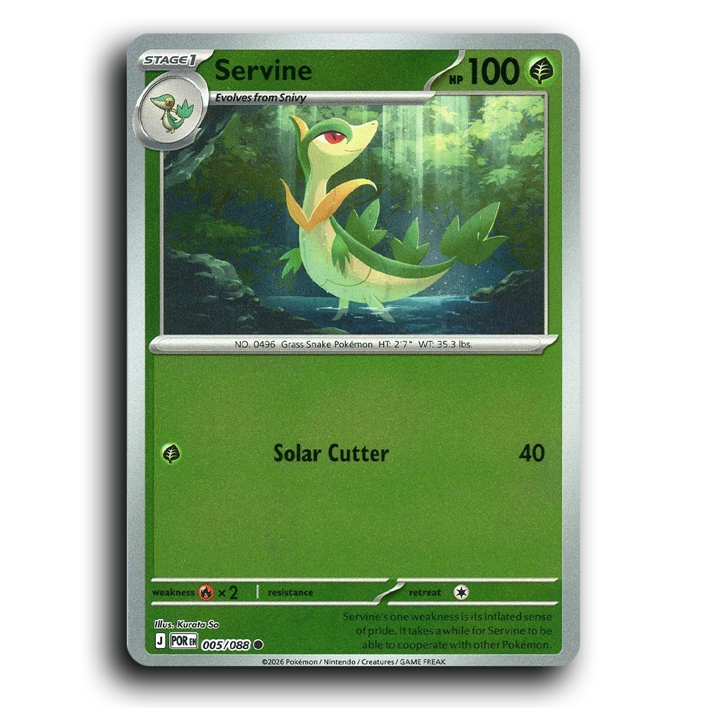Servine (005/088) [Perfect Order] Common Pokemon Card TCG Near Mint NM Reverse Holo