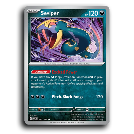 Seviper (062/094) [Phantasmal Flames] Uncommon Pokemon Card TCG Near Mint NM